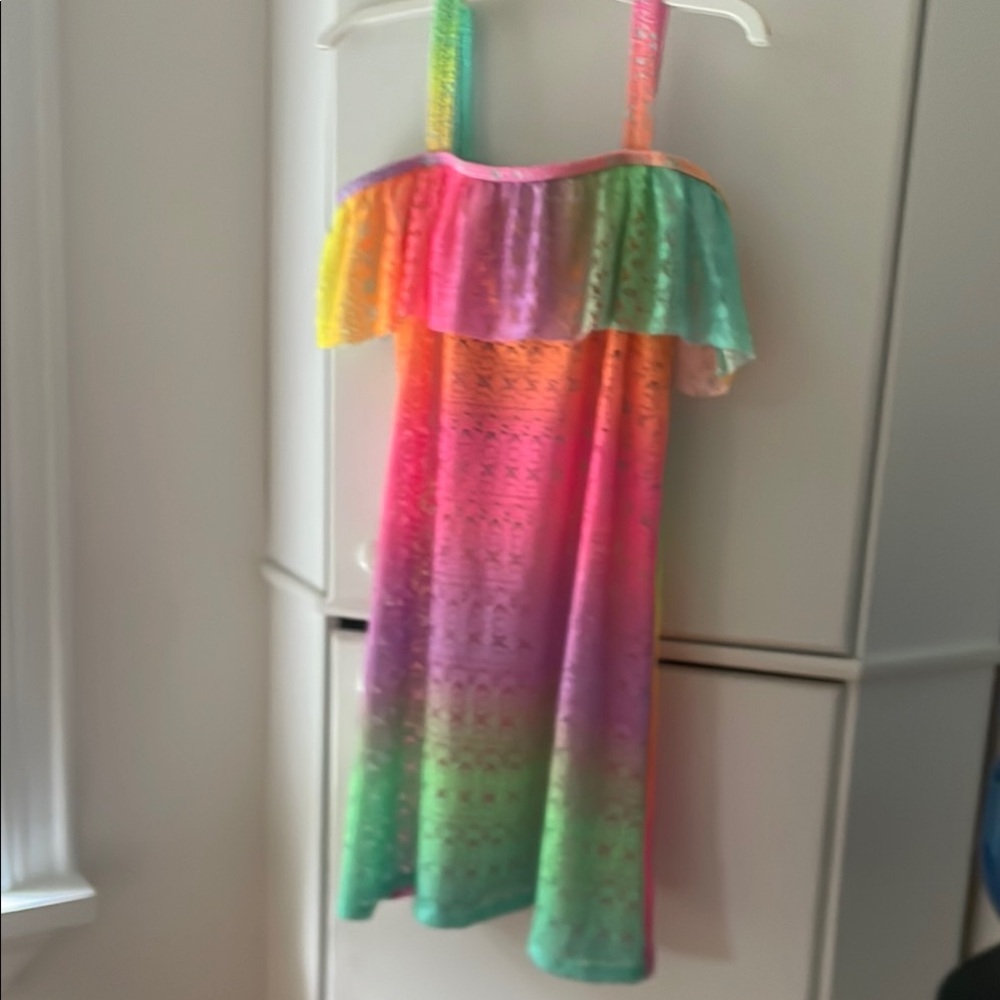 Rainbow cover-up girl's size 12